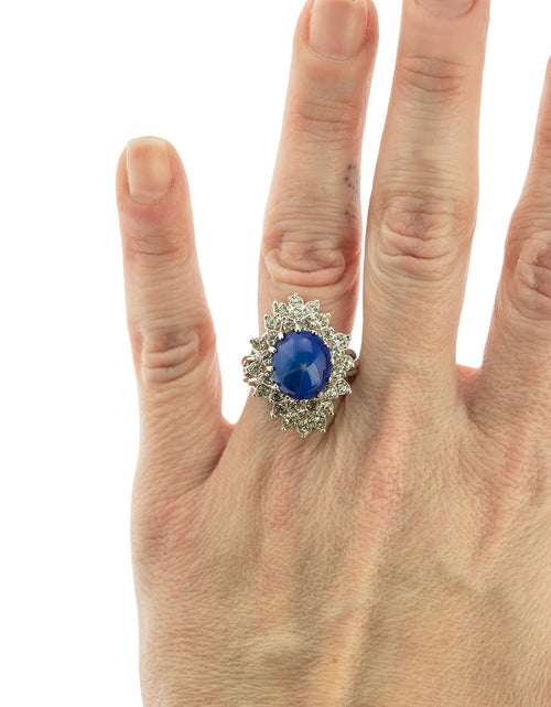Load image into Gallery viewer, Vintage Women's Austrian Crystal Cocktail Ring 18k Gold Electroplated Birthstone Ring for Women by PVD Vintage Jewelry
