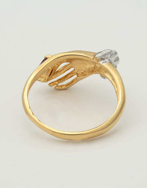 Load image into Gallery viewer, Vintage Austrian Crystals 18k Yellow Gold Matte or Polished Finish Made in USA by PVD Vintage Jewelry
