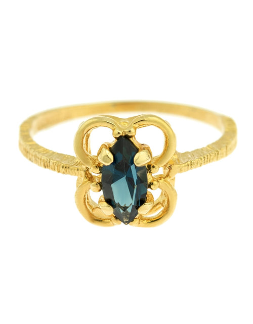 Load image into Gallery viewer, Vintage Jewelry Marquise Cut Jet Black Crystal Cocktail Ring in 18k White Gold Electroplate by PVD Vintage Jewelry

