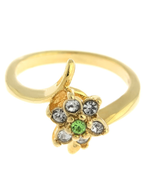 Load image into Gallery viewer, Vintage 1970's Amethyst Crystal and Genuine Pinfire Opal Ring 18kt Yellow Gold Electroplated Ring by PVD Vintage Jewelry

