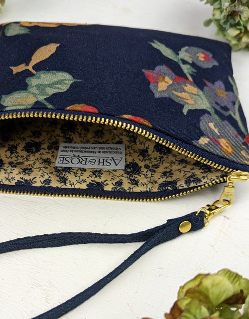 Load image into Gallery viewer, Classic Navy Rose Purse by Ash &amp; Rose
