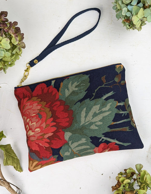 Load image into Gallery viewer, Classic Navy Rose Purse by Ash &amp; Rose
