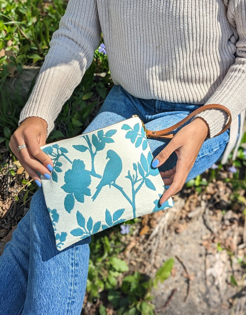 Load image into Gallery viewer, Bird Silhouette Wristlet Purse by Ash &amp; Rose
