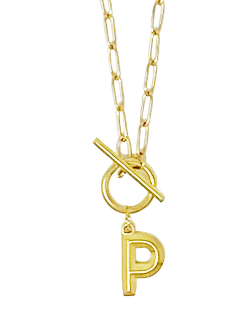 Load image into Gallery viewer, Modern Classic Initial Necklace by Ellisonyoung.com
