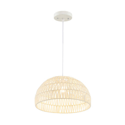 Load image into Gallery viewer, Farmhouse Rattan Pendant Lights with Adjustable Hanging Rope-Beige

