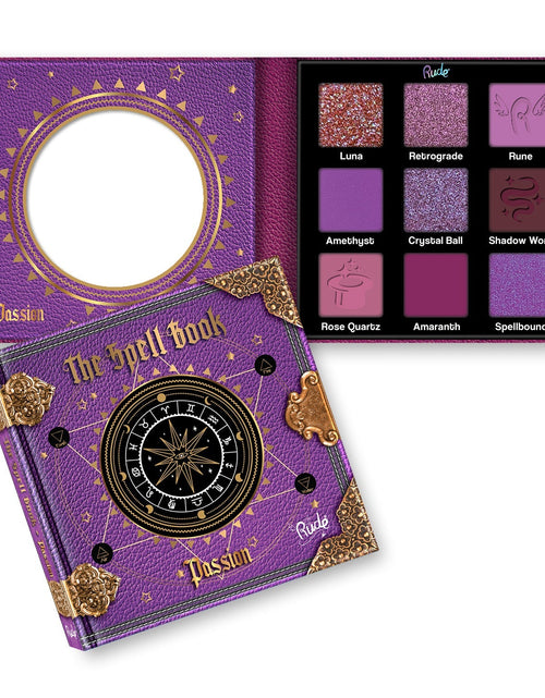 Load image into Gallery viewer, RUDE The Spell Book Smooth and Blendable Eyeshadow Palette - Passion
