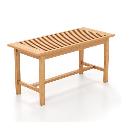 Load image into Gallery viewer, Patio Coffee Table 36 Inch Rectangular Outside Side Table with Slatted Tabletop

