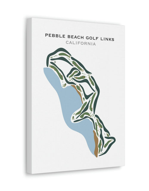 Load image into Gallery viewer, Pebble Beach Golf Links, California - Printed Golf Courses by Golf Course Prints
