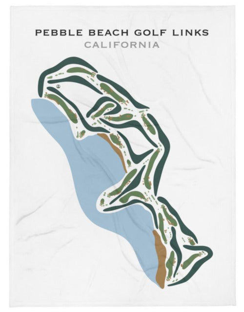 Load image into Gallery viewer, Pebble Beach Golf Links, California - Printed Golf Courses by Golf Course Prints
