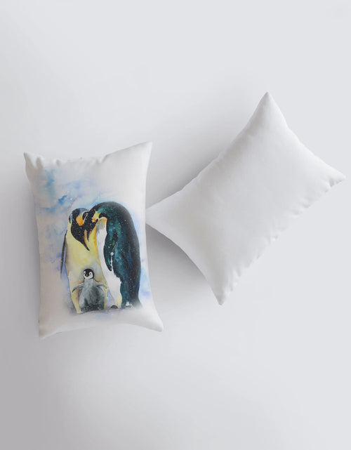 Load image into Gallery viewer, Penguin | 12x18 | Pillow Cover | Penguin Bird |  Bird Lover | Penguin Gift | Throw Pillow | Decor | Gift for her | Accent Pillow Covers by UniikPillows
