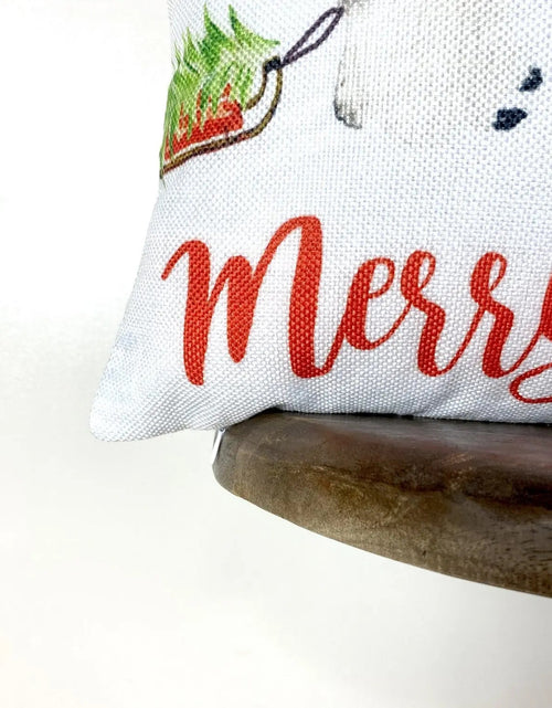 Load image into Gallery viewer, Penguin Merry Christmas | Home Decor | Throw Pillow | Room Decor | Home Decor | Bedroom Decor | Christmas Home Decor | Cute Home Decor by UniikPillows
