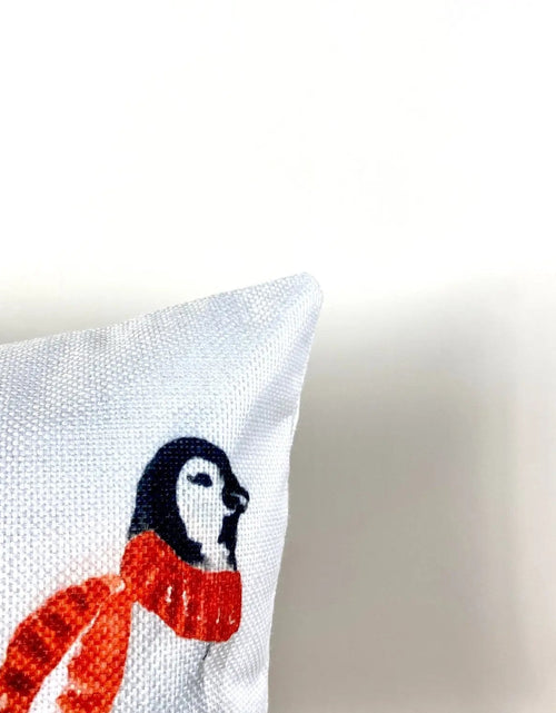 Load image into Gallery viewer, Penguin Merry Christmas | Home Decor | Throw Pillow | Room Decor | Home Decor | Bedroom Decor | Christmas Home Decor | Cute Home Decor by UniikPillows
