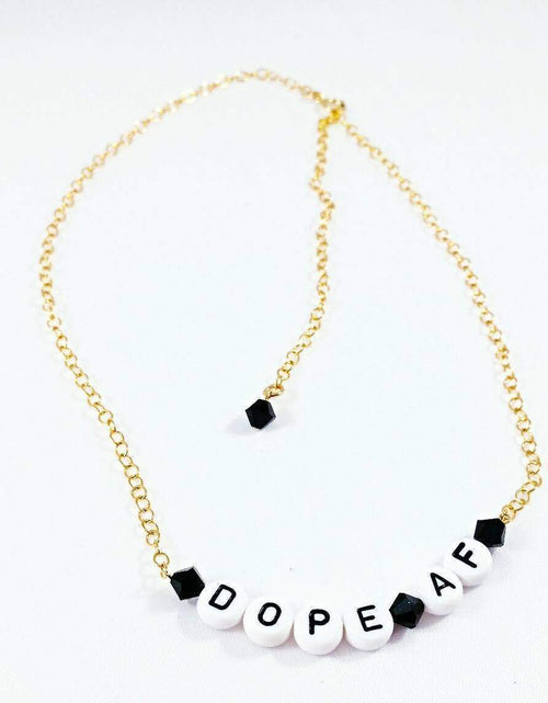 Load image into Gallery viewer, Personalized Letter Beads Choker by Salt and Sparkle
