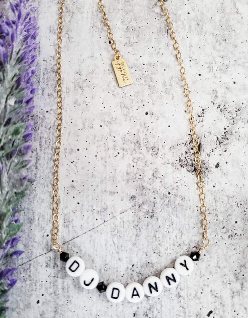 Load image into Gallery viewer, Personalized Letter Beads Choker by Salt and Sparkle
