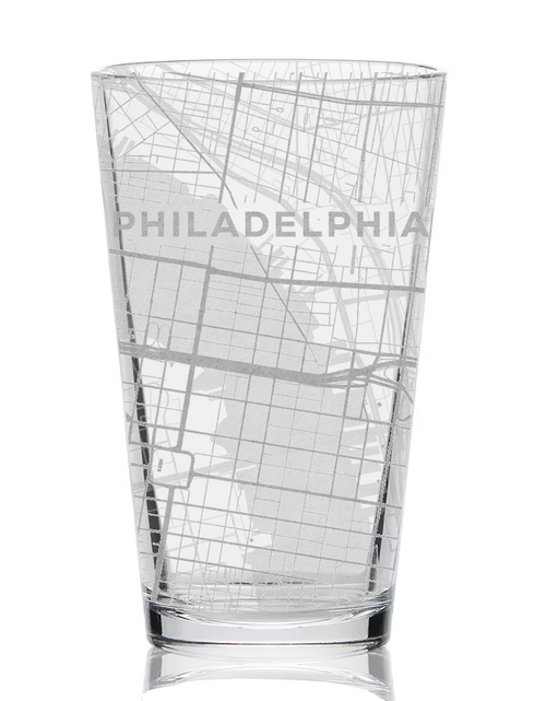 Load image into Gallery viewer, CITY STREET MAP Pint Glasses by LumEngrave
