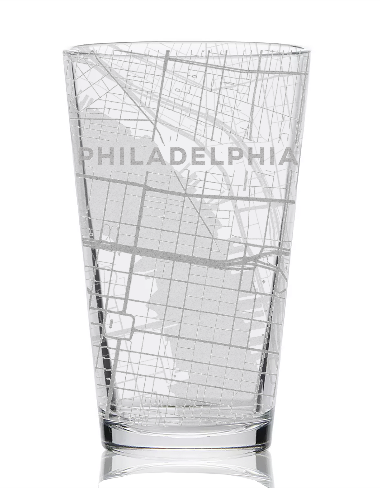 CITY STREET MAP Pint Glasses by LumEngrave