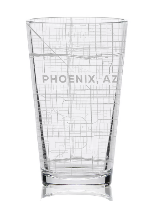 Load image into Gallery viewer, CITY STREET MAP Pint Glasses by LumEngrave
