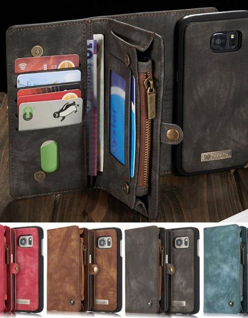 Load image into Gallery viewer, Luxury Leather Wallet with 11 Card Holders And Detachable Phone Case for Samsung Note 10 Plus A20 A50 A70 A80 S9 S8 Note 9 by Js House

