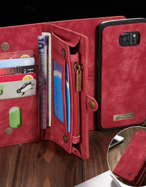 Load image into Gallery viewer, Luxury Leather Wallet with 11 Card Holders And Detachable Phone Case for Samsung Note 10 Plus A20 A50 A70 A80 S9 S8 Note 9 by Js House
