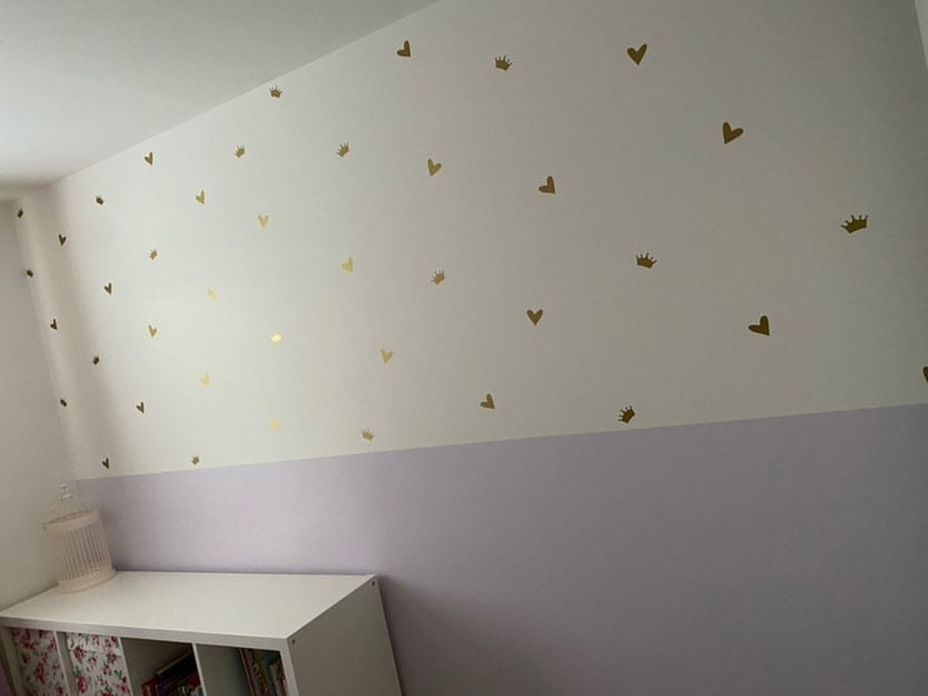 Assorted Shapes Wall Stickers Decal Bedroom Kids Nursery Dressing Room Home Decor Decal *Excludes Rose Gold & Chromes & Glitter Colours - ONE COLOUR/SHAPE PER A PACK by WinsterCreations™ Official Store