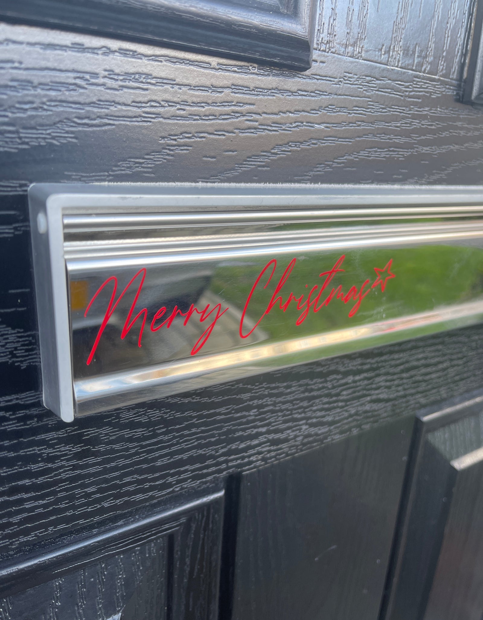 Merry Christmas Star Letter Box Letterbox Decor House Sticker Label by WinsterCreations™ Official Store