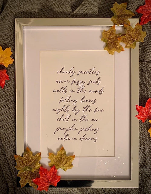 Load image into Gallery viewer, Chunky Sweaters Autumn Seasonal Wall Home Decor Print by WinsterCreations™ Official Store
