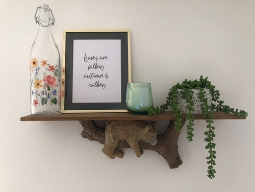 Load image into Gallery viewer, Leaves Are Falling Autumn Seasonal Wall Home Decor Print by WinsterCreations™ Official Store
