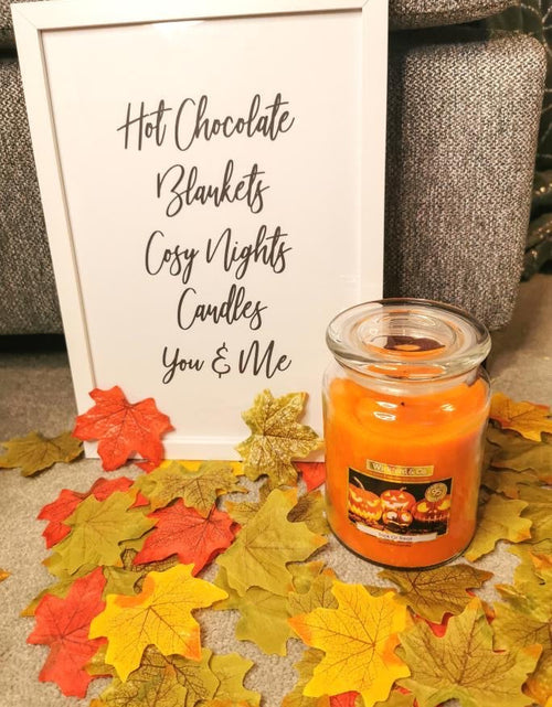 Load image into Gallery viewer, Hot Choc Blankets Cosy Nights Autumn Seasonal Wall Home Decor Print by WinsterCreations™ Official Store
