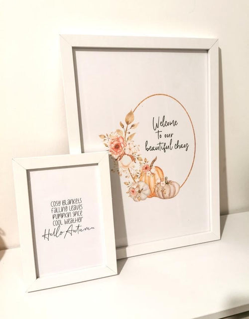 Load image into Gallery viewer, Autumn Welcome To Our Beautiful Chaos Autumn Seasonal Wall Home Decor Print by WinsterCreations™ Official Store
