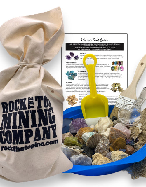 Load image into Gallery viewer, Rock and Crystal Mystery Miner's Box by Rock the Top Inc.
