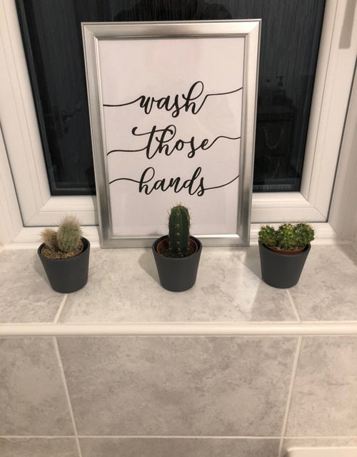 Load image into Gallery viewer, Wash Those Hands Bathroom Wall Decor Print by WinsterCreations™ Official Store
