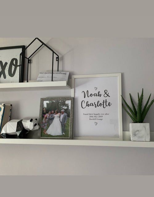 Load image into Gallery viewer, Personalised Found Their Happily Ever After Names Couple New Home Wedding Wall Decor Print by WinsterCreations™ Official Store
