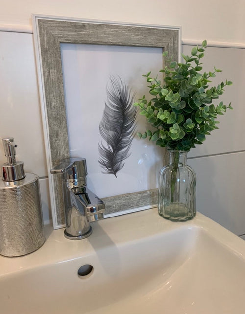 Load image into Gallery viewer, Feather Black Elegant Bedroom Simple Decor Print by WinsterCreations™ Official Store
