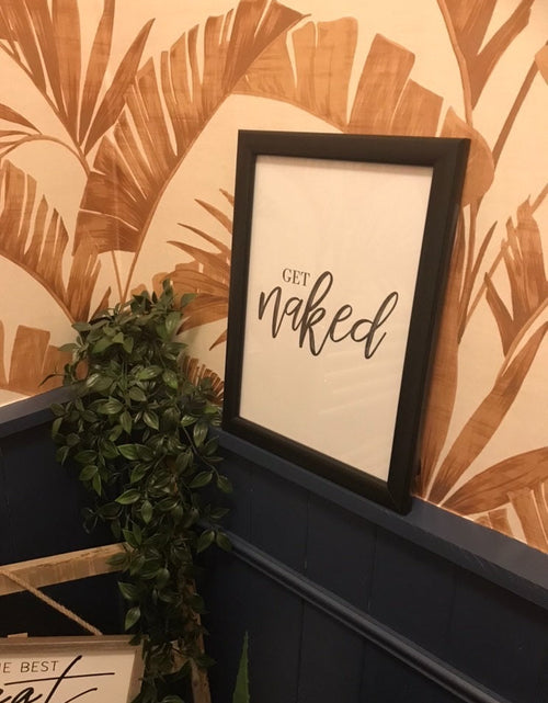 Load image into Gallery viewer, Get Naked Marble Bathroom Wall Decor Print (With Or Without Marble) by WinsterCreations™ Official Store
