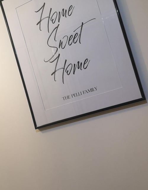 Load image into Gallery viewer, Personalised Home Sweet Home Surname Simple Home Wall Decor Print by WinsterCreations™ Official Store
