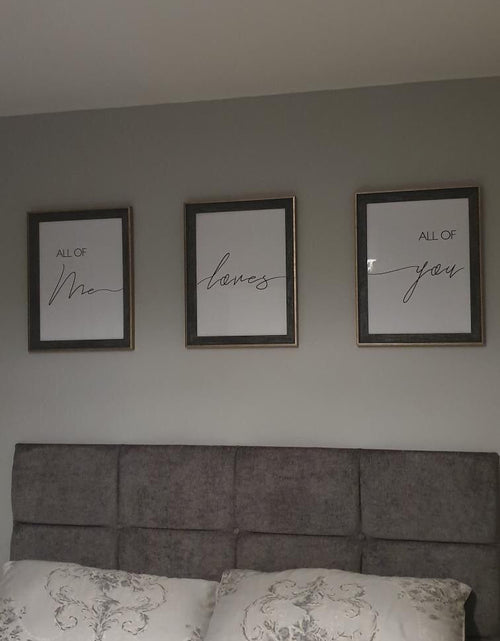 Load image into Gallery viewer, All Of Me Loves All Of You Set Of 3 Bedroom Wall Decor Prints by WinsterCreations™ Official Store
