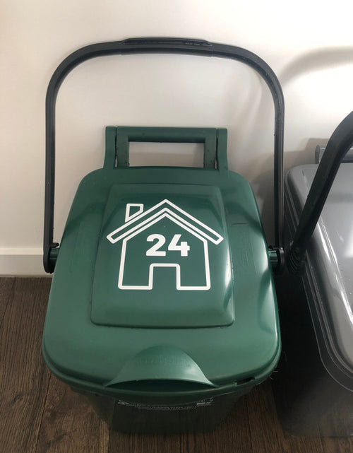 Load image into Gallery viewer, Wheelie Bin Caddy Recycle Home Decor Rose House Number Sticker Label by WinsterCreations™ Official Store
