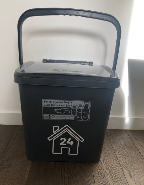 Load image into Gallery viewer, Wheelie Bin Caddy Recycle Home Decor Rose House Number Sticker Label by WinsterCreations™ Official Store
