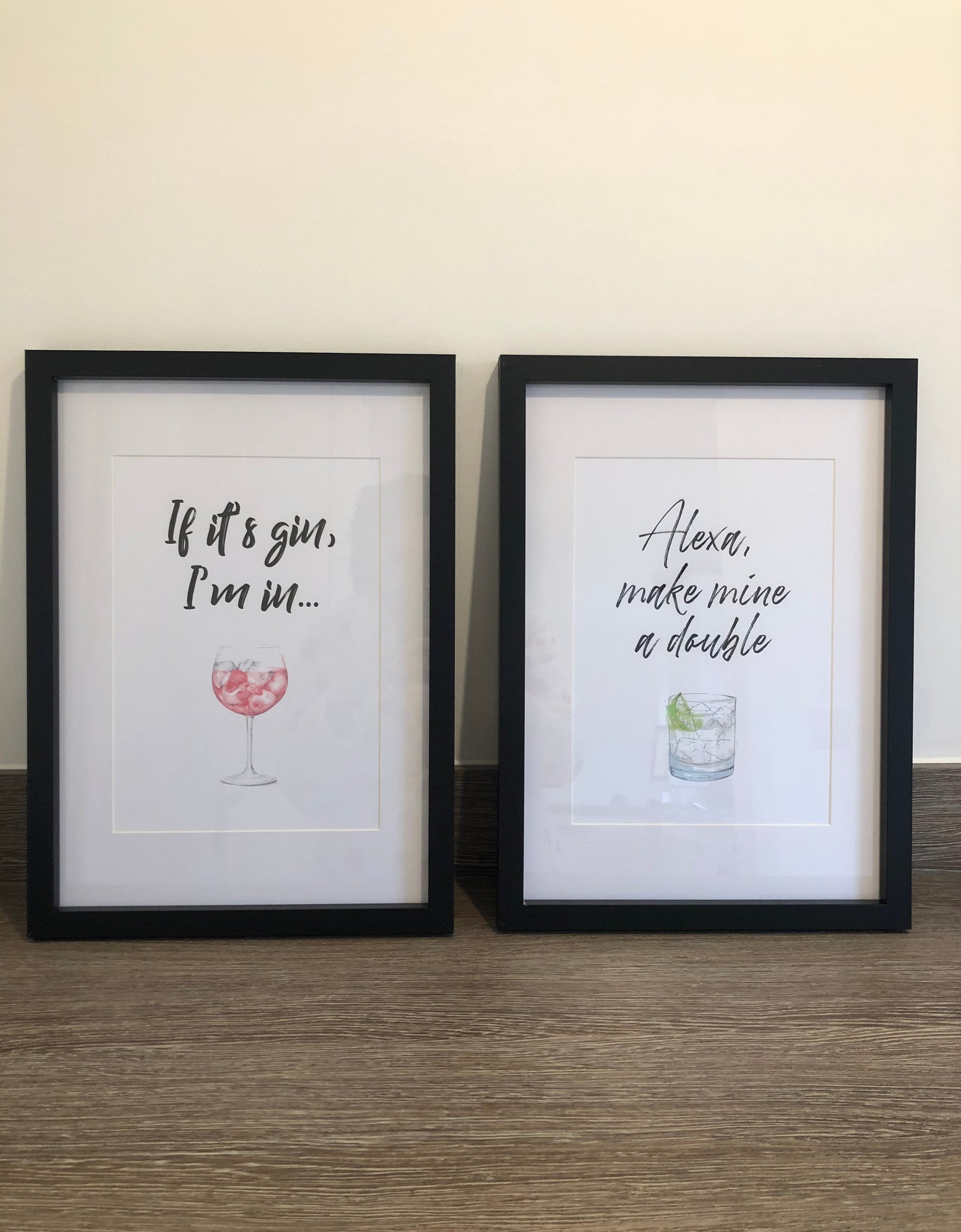 If Its Gin, Im In Glass Alcohol Wall Decor Print by WinsterCreations™ Official Store