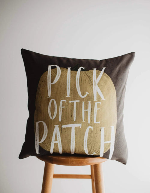 Load image into Gallery viewer, Pick of the Patch Pumpkin Pillow Cover |  Fall decor | Farmhouse Pillows | Country Decor | Fall Throw Pillows | Cute Throw Pillows | Gift by UniikPillows
