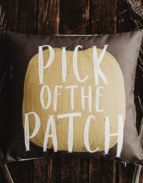 Load image into Gallery viewer, Pick of the Patch Pumpkin Pillow Cover |  Fall decor | Farmhouse Pillows | Country Decor | Fall Throw Pillows | Cute Throw Pillows | Gift by UniikPillows
