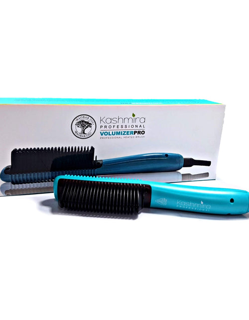 Load image into Gallery viewer, Volumizer Pro Ionic Ceramic Comb Plated Heated Brush - Turquoise

