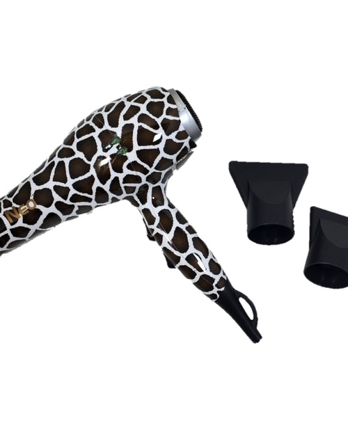 Load image into Gallery viewer, Ionic Pro 2000 - Professional 2000W Powerful Ionic Hair Dryer - Concentrator Nozzles Included - Giraffe
