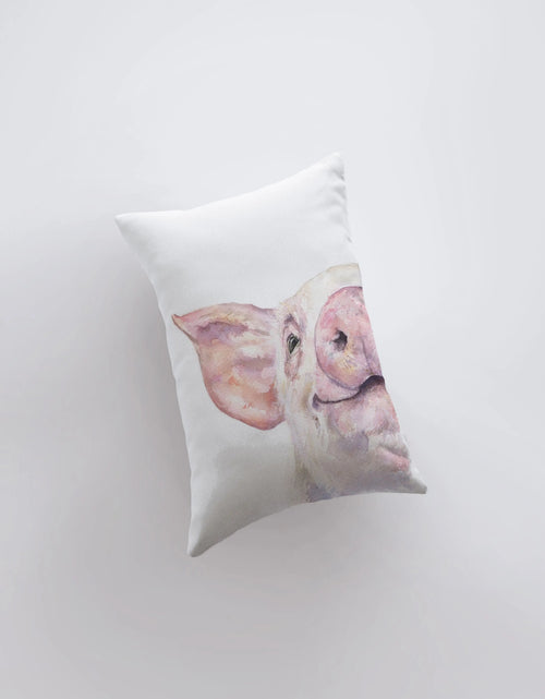 Load image into Gallery viewer, Pig | Farmhouse | 12x18 | Pillow Cover | Farm Animal | Home Decor | Country Farm Pillow | Farmhouse Decor | Throw Pillow | Room Decor | Gift by UniikPillows
