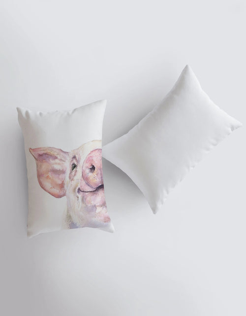 Load image into Gallery viewer, Pig | Farmhouse | 12x18 | Pillow Cover | Farm Animal | Home Decor | Country Farm Pillow | Farmhouse Decor | Throw Pillow | Room Decor | Gift by UniikPillows

