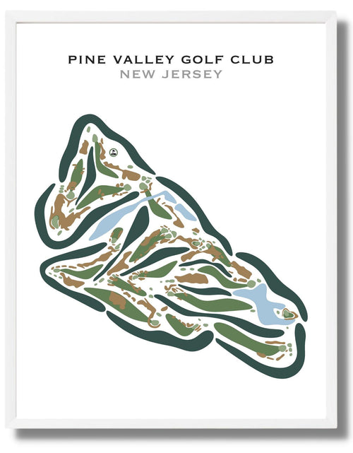 Load image into Gallery viewer, Pine Valley Golf Club, New Jersey - Printed Golf Courses by Golf Course Prints
