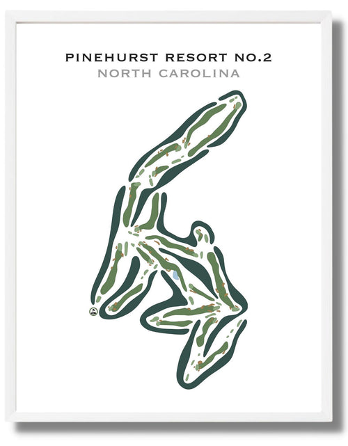 Load image into Gallery viewer, Pinehurst Resort No. 2 Country Club, North Carolina - Printed Golf Courses by Golf Course Prints
