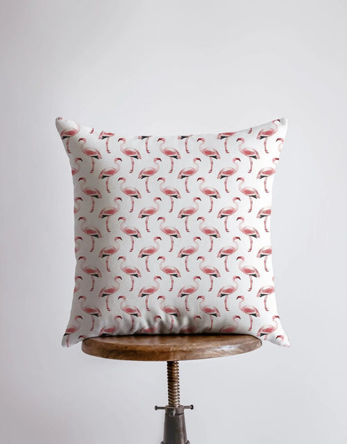 Load image into Gallery viewer, Pink Flamingos | Pillow Cover | Throw Pillow | Home Decor | Pillow | Bedroom Decor | Beach Decor | Throw Pillow Covers | Room Decor | Gift by UniikPillows
