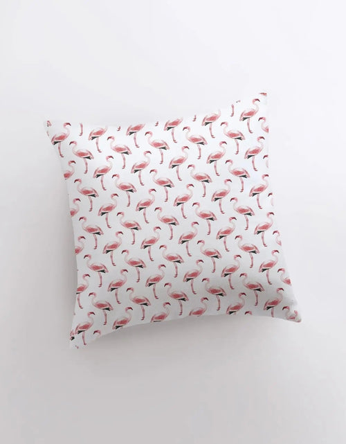 Load image into Gallery viewer, Pink Flamingos | Pillow Cover | Throw Pillow | Home Decor | Pillow | Bedroom Decor | Beach Decor | Throw Pillow Covers | Room Decor | Gift by UniikPillows
