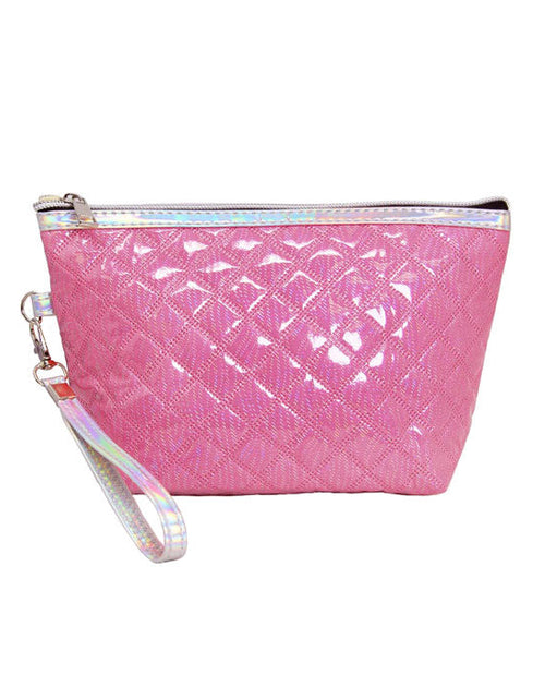 Load image into Gallery viewer, Quilted Shiny Puffer Pouch Bag by Madeline Love
